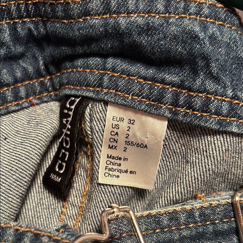 Divided by H&M Button Front Denim Overall Dress 2 - Picture 3 of 5